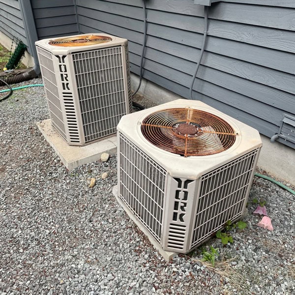 Air Conditioning Maintenance 1_600x600 York AC units after receiving regular maintenance.