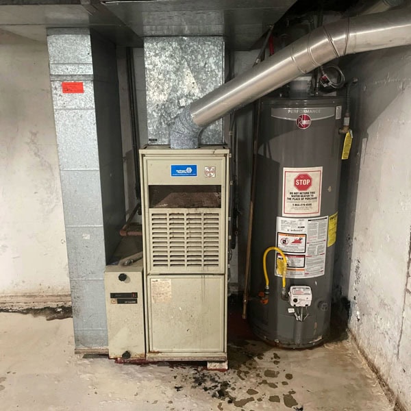 Gas Furnace installed into basement of residential customer’s home.